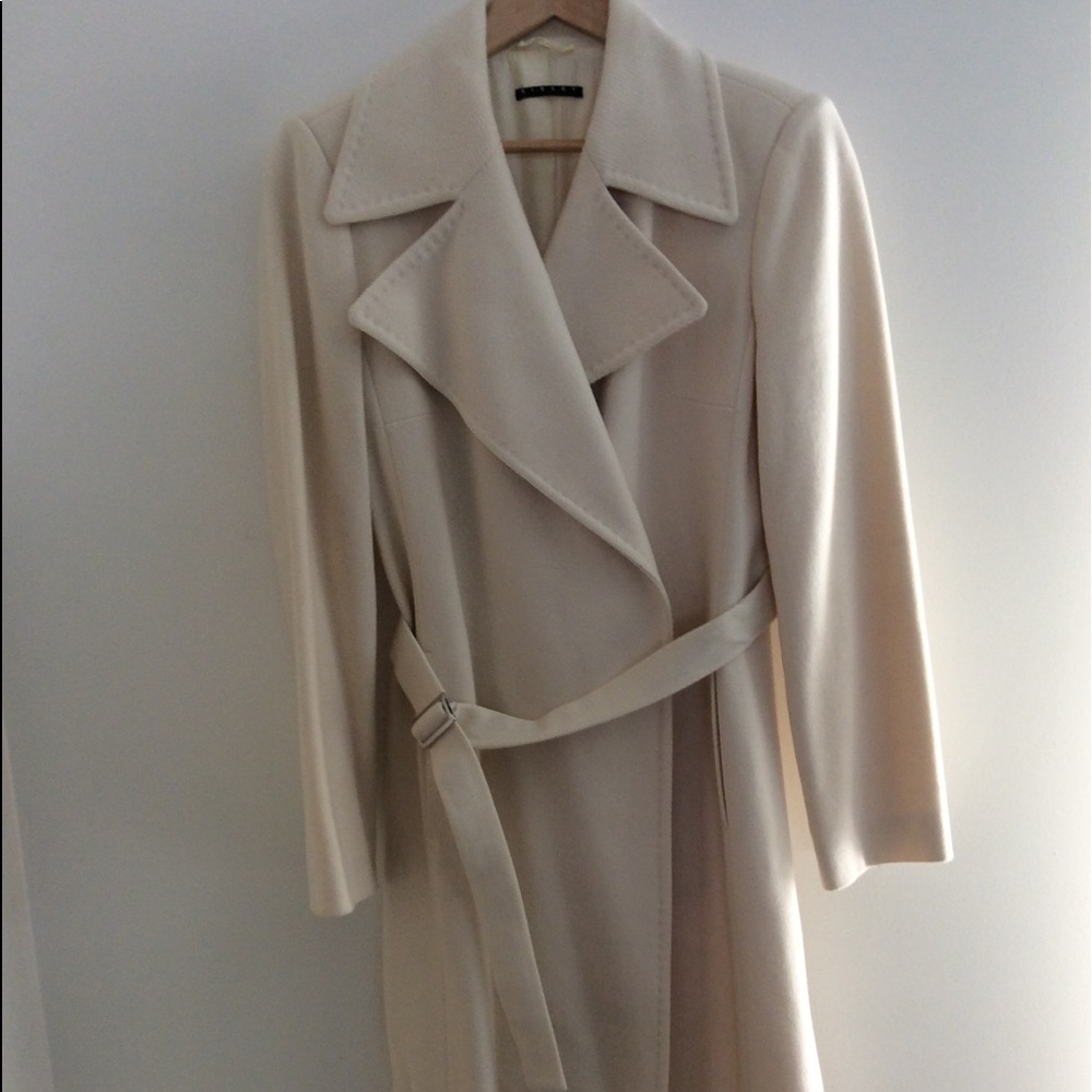 Sisley ivory wool coat